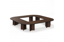 LEGNO СТОЛ ПЕРЕГОВОРОВ 416Х416 ОРЕХ_LEGNO Conference table 416x416 WA_3