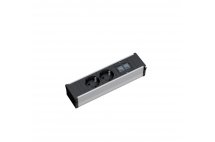 CONI 2+2XRJ45+ РАМКА+БЛОК СЕРЫЙ_CONIсерый2+2Cat5e+кабель_1