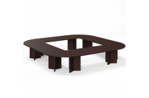 LEGNO СТОЛ ПЕРЕГОВОРОВ 416Х416 ПАЛИСАНДР_LEGNO Conference table 416x416 PL
