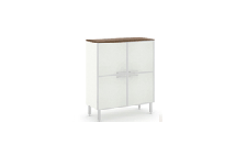 DADO Шкаф  стекл.двери H122_DADO glass doors_Extra Long_белый