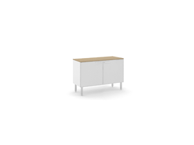 DADO Греденция L100, 2 стекл. двери_DADO 2 glass doors,t..._светл. дуб