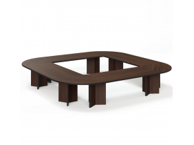 LEGNO СТОЛ ПЕРЕГОВОРОВ 416Х416 ОРЕХ_LEGNO Conference table 416x416 WA_4