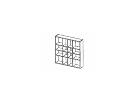 LIBRO Стеллаж_107 6000/01_Extra Long_белый