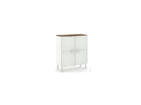 DADO Шкаф  стекл.двери H122_DADO glass doors_Extra Long_белый
