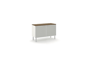 DADO Греденция L100 стек.двери_DADO glass doors L100_Extra Long_белый